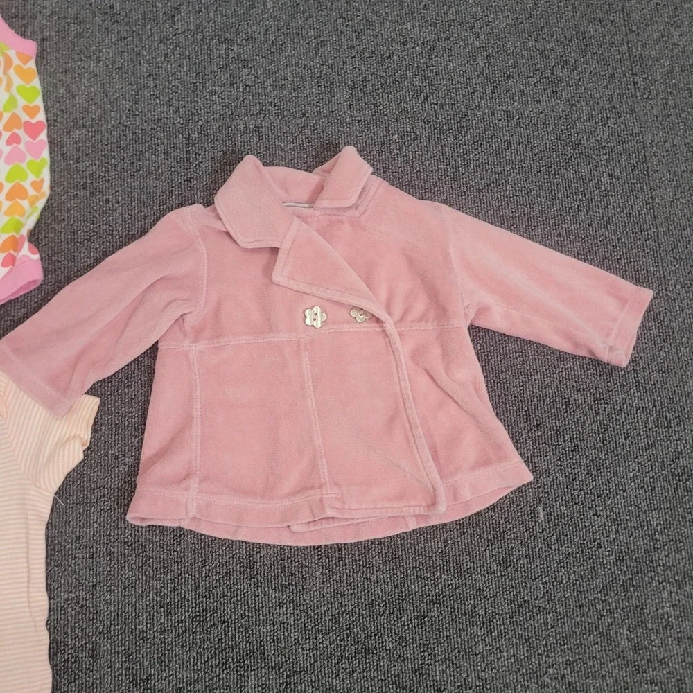 Carters Old Navy Luna Luna 3-6M Clothing Lot 5pc Baby Girl Jacket Top Pants